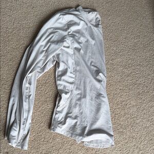 Reebok White Long Sleeve Athletic Tee